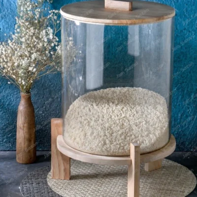 سطل برنج چوبی